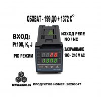Термоконтролер REX C100, 220V AC, Изход Реле NO + NC , -199 До 1372° C , Датчик K, J, Pt100,20200047, снимка 1 - Други машини и части - 30043997