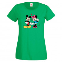 Дамска тениска Mickey & Minnie 7 Мини Маус,Микки Маус.Подарък,Изненада,, снимка 2 - Тениски - 36526272