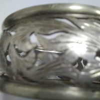 Класика уникална ръчна изработка сребърна гривна, снимка 2 - Гривни - 37857453