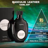 Мъжки парфюм Masculin Leather RiiFFS Eau De Parfum, снимка 3 - Мъжки парфюми - 44859330