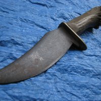 Стар ловен / хайдушки нож с кания, снимка 3 - Антикварни и старинни предмети - 35281892