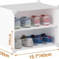 Комбиниран шкаф за съхранение / шкаф за обувки  / органайзер X001DE7ZYJ, снимка 3 - Шкафове - 37208913