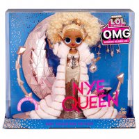 Кукла L.O.L. OMG - Holiday 2021 Колекционерска модна кукла NYE Queen със златни модни дрехи 576518, снимка 1 - Кукли - 34923993