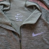 Nike Running Dri-FIT Element Sphere Half-Zip Sweat In Green - страхотна мъжка блуза КАТО НОВА, снимка 4 - Спортни дрехи, екипи - 28147209