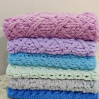 Плетени бебешки одеяла, снимка 6 - Спално бельо и завивки - 37537500