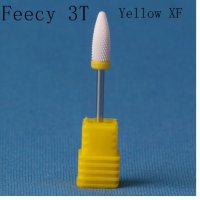 3Т фин остър жълт накрайник за ел. пила за нокти керамичен керамична фреза борче махане на гел лак, снимка 1 - Продукти за маникюр - 28396944
