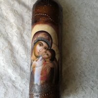 Бутилка за подарък с икона Света Богородица, снимка 1 - Икони - 35602764