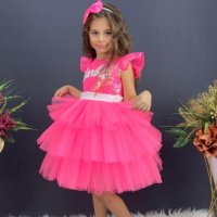 Рокля Барби с диадема, снимка 3 - Детски рокли и поли - 43217632