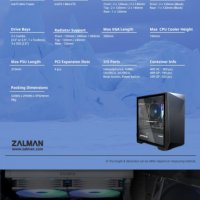 Zalman компютърна кутия Gaming Case mATX - Z1 Iceberg Black, снимка 14 - Други - 43131524