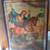 Стара руска домашна икона - литография, снимка 1 - Антикварни и старинни предмети - 37565051