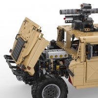 Конструктор Lego CADA Военен Джип Humvee 1:8 Моторизиран 3935ч. 53см, снимка 10 - Конструктори - 39375222