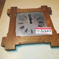 дървен часовник от германия 33х33см 0604212058, снимка 1 - Колекции - 32452231