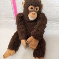Голяма оригинална Steiff Щайф маймуна шимпанзе, снимка 3 - Плюшени играчки - 44889373