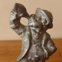 Метална алуминиева фигура статуетка 1970 г, снимка 6 - Статуетки - 43576479