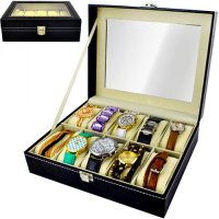 Луксозна кутия за часовници или други бижута с 10 отделения, снимка 1 - Други - 43900960