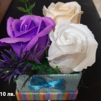 Букет от сапунени рози , снимка 4 - Подаръци за жени - 36836874