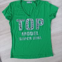 Зелена тениска , снимка 1 - Тениски - 36871501