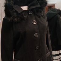 Дамско вталено палто L/XL, снимка 1 - Якета - 43051295