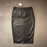 Нова дамска кожена пола в черен цвят р-р XS, S, M (EU 34, 36, 38) - Primark, снимка 1 - Поли - 43870938