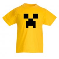 Детска тениска майнкрафт Minecraft Creeper Face 01, снимка 1 - Детски тениски и потници - 32938841