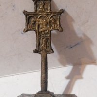 стар бронзов кръст , снимка 2 - Антикварни и старинни предмети - 43145485