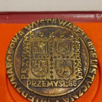 Рядък Полски медал/ плакет, снимка 4 - Антикварни и старинни предмети - 35544778