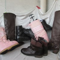 made in AUSTRIA, дамски боти,N- 40 - 41, ботуши PAUL GREEN® original Boots, 100% естествена кожа, снимка 18 - Дамски боти - 35321602