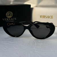 Versace 2023 дамски слънчеви очила котка, снимка 6 - Слънчеви и диоптрични очила - 44865320