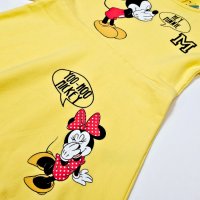 Рокля с Mickey и Minnie в жълто, снимка 2 - Детски рокли и поли - 43820373