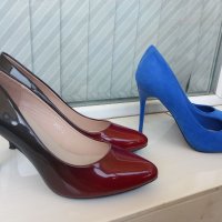 Дамски обувки омбре № 37, снимка 1 - Дамски обувки на ток - 40618444