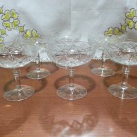 Кристални чаши , снимка 3 - Антикварни и старинни предмети - 43355597