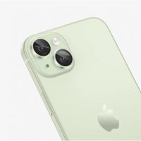 Цветен протектор за Камера, iPhone 15 Plus, Зелен, снимка 3 - Фолия, протектори - 43030367