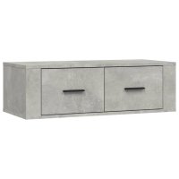 Висящ шкаф, бетонно сив, 80x36x25 см, инженерно дърво, снимка 2 - Шкафове - 40301879