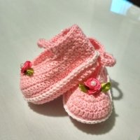 Пантофки за новородено, снимка 3 - Бебешки обувки - 27096648