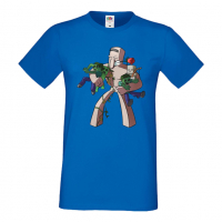 Мъжка тениска Iron Golem,Minecraft,Игра,Забавление,подарък,Изненада,Рожден Ден., снимка 4 - Тениски - 36494941