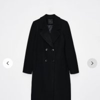 MOHITO класическо вълнено,черно палто- 42 размер , снимка 2 - Палта, манта - 43178302