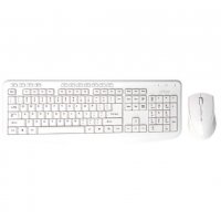 Комбинирана безжична клавиатура и мишка Bornd M610 (бяла), снимка 2 - Клавиатури и мишки - 40000428