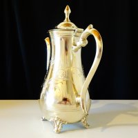 Английска кана,никелово сребро 1 литър. , снимка 8 - Антикварни и старинни предмети - 26885273