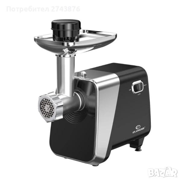 Месомелачка ЕК-406МТ,Всички видове месо,1,2 кг. в мин.,2000W,Функция -Връщане, Ножове от неръждаема , снимка 1