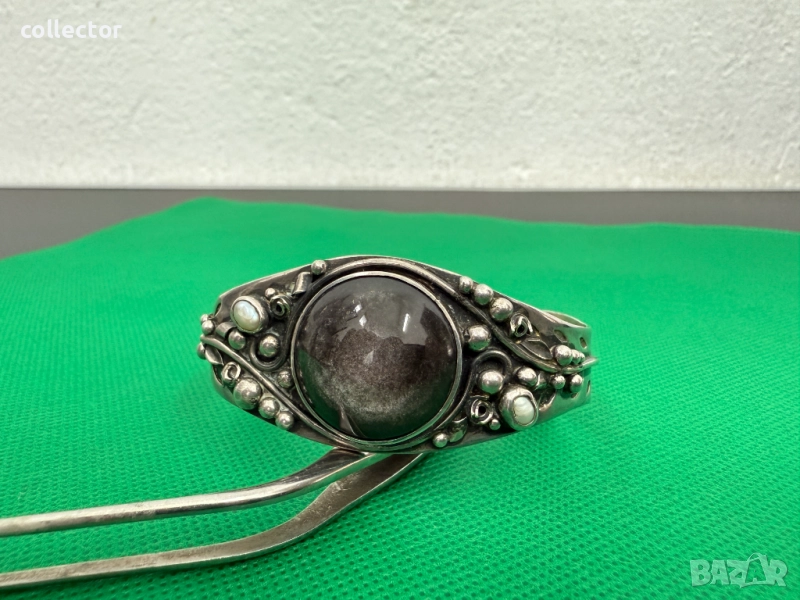 Стара немска гривна / сребърна. №7580, снимка 1