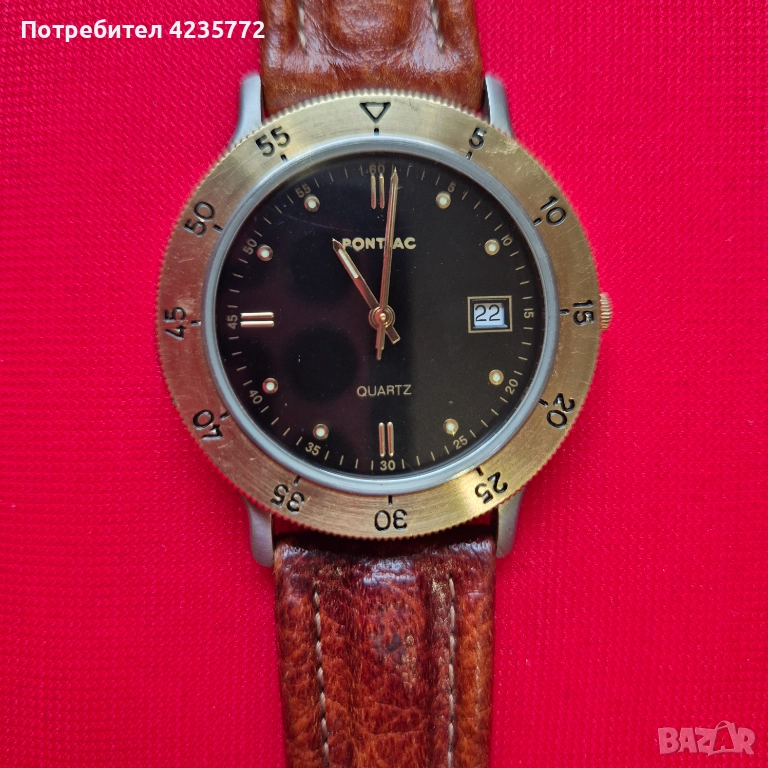 Швейцарски кварцов мъжки часовник PONTIAK. , снимка 1