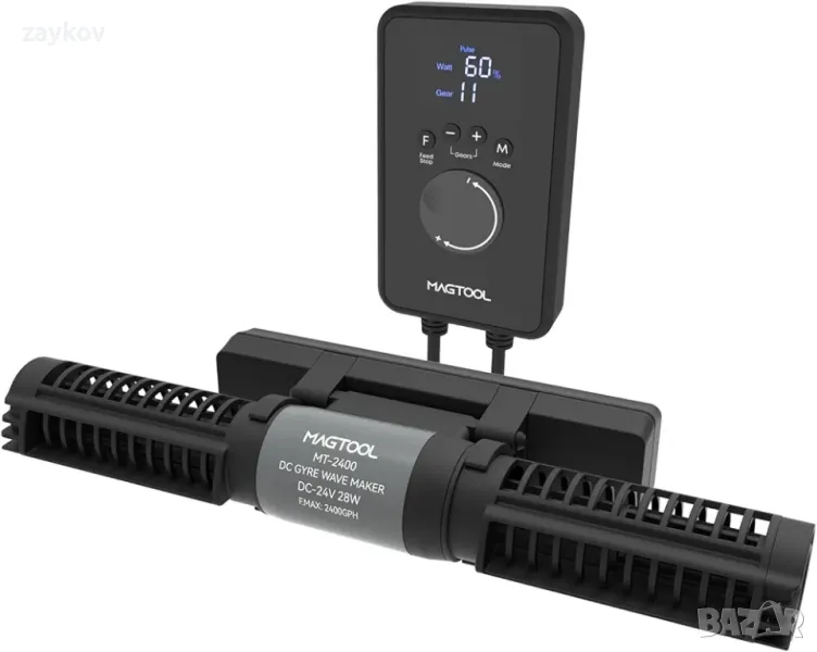 MagTool Wave Maker за аквариум, Spin Wave Maker, 1600-4200 GPH регулируем напречен поток, снимка 1