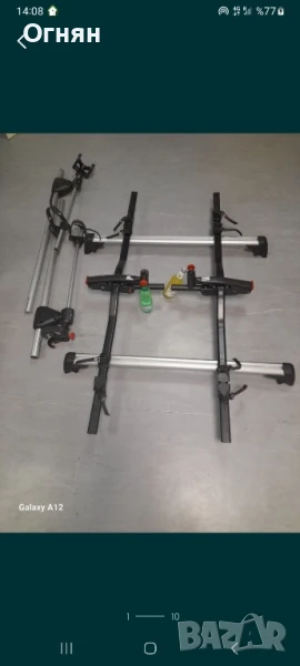 Велосипедна стойка за таван на автомобил за два велосипеда, снимка 1