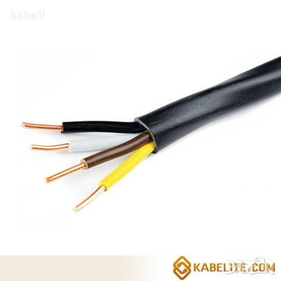 Кабел СВТ CBT 3x1.50+1 3x2.50+1 3x4+2 3x6+4 3x10+6 3x16+10 3x25+16 3x50+25, снимка 1