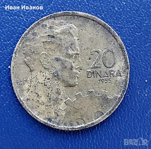20 динара 1955  Югославия., снимка 1