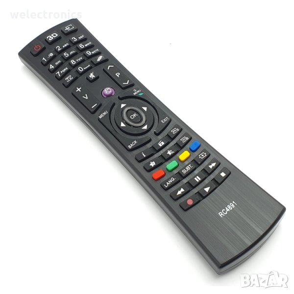 Дистанционно за телевизор CROWN FINLUX JVC TELEFUNKEN HITACHI RC4891, снимка 1