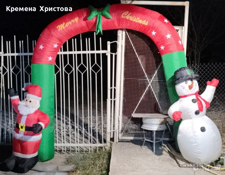 Коледна арка Rea Tutumi Snowman XXL, надуваема, снимка 1