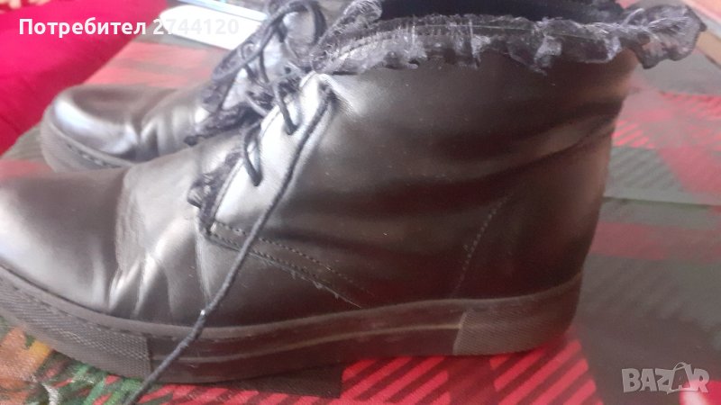 Дамски боти естествен кожа Bianki, снимка 1