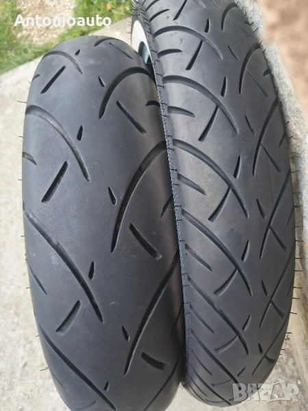 170 80 15 мото гуми чопър 100 90 19 Metzeler moto, снимка 1