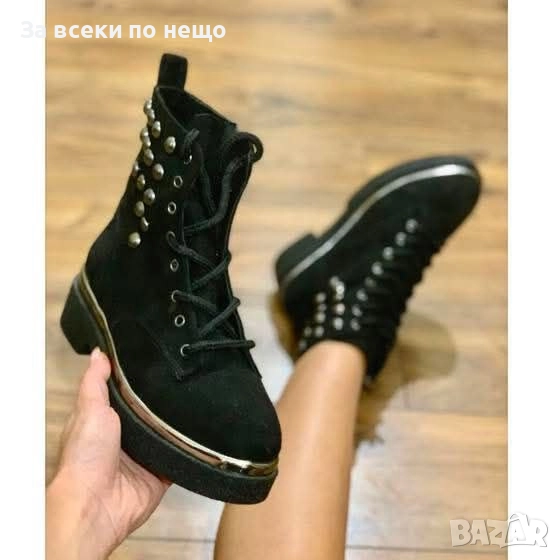 Дамски Черни Зимни Боти Код S26, снимка 1